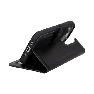 Carter Detachable Leather iPhone 16 Pro Max Wallet Case, Vesselle Gray - BlackBrook Case