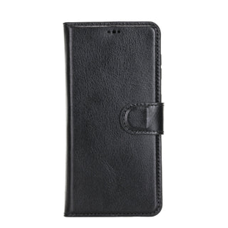 Carter Detachable Leather Wallet Case Galaxy S21 FE, Rustic Black - UnBranded
