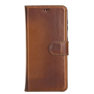 Carter Detachable Leather Wallet Case Galaxy S21 FE, Rustic Tan - UnBranded