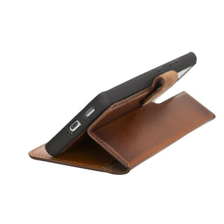 Carter Detachable Leather Wallet Case Galaxy S21 Plus, Rustic Tan - UnBranded