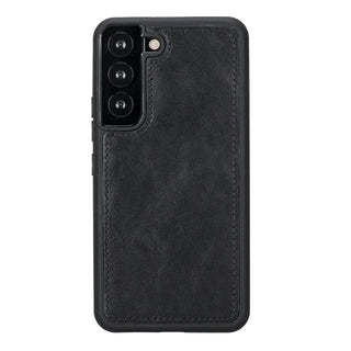 Carter Detachable Leather Wallet Case Galaxy S22 Plus, Rustic Black - UnBranded