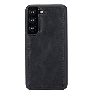 Carter Detachable Leather Wallet Case Galaxy S22 Plus, Rustic Black - UnBranded