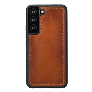 Carter Detachable Leather Wallet Case Galaxy S22 Plus, Rustic Tan - UnBranded