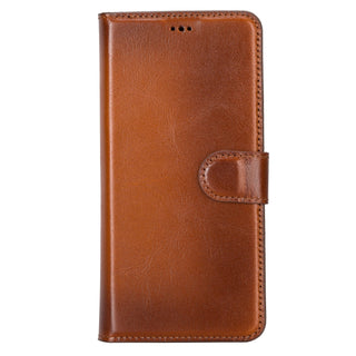 Carter Detachable Leather Wallet Case Galaxy S22, Rustic Tan - UnBranded