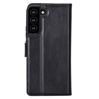 Carter Detachable Leather Wallet Case Galaxy S23 Plus, Rustic Black - UnBranded