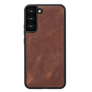 Carter Detachable Leather Wallet Case Galaxy S23 Plus, Saddle Brown - UnBranded