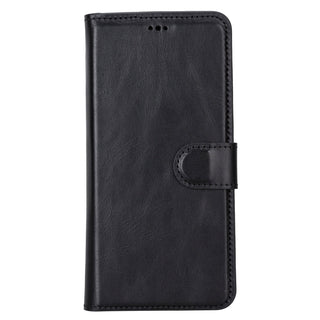 Carter Detachable Leather Wallet Case Galaxy S23, Rustic Black - UnBranded