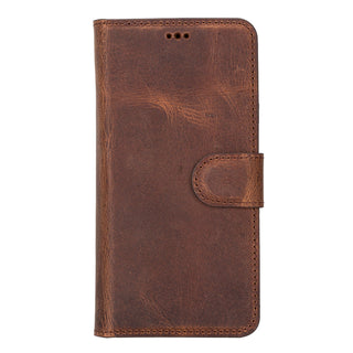 Carter Detachable Leather Wallet Case Galaxy S23, Saddle Brown - UnBranded