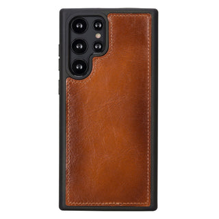 Carter Detachable Leather Wallet Case Galaxy S23 Ultra, Rustic Tan - UnBranded