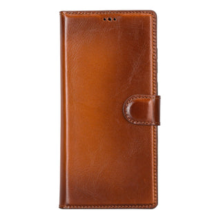 Carter Detachable Leather Wallet Case Galaxy S23 Ultra, Rustic Tan - UnBranded