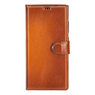 Carter Detachable Leather Wallet Case Galaxy S24 Ultra, Rustic Tan - UnBranded