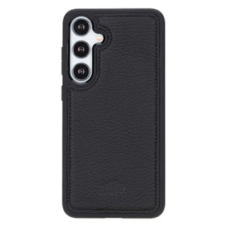 Carter Detachable Leather Wallet Case Galaxy S25 Plus, Pebble Black - BlackBrook Case