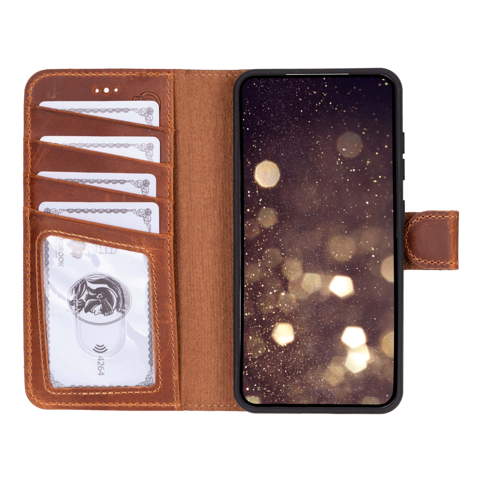 Carter Leather Samsung S25 Plus Detachable Wallet Case, Golden Brown Carter Leather Samsung S25 Plus Detachable Wallet Case, Golden Brown