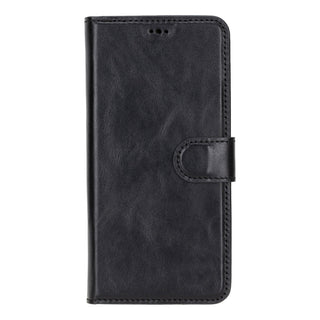 Carter Detachable Leather Wallet Case Galaxy S25 Plus, Rustic Black - UnBranded