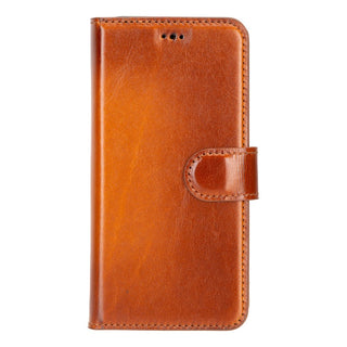 Carter Detachable Leather Wallet Case Galaxy S25, Rustic Tan - UnBranded