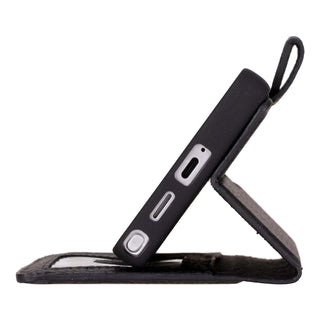 Carter Detachable Leather Wallet Case Galaxy S25 Ultra, Pebble Black - BlackBrook Case