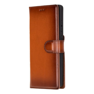 Carter Detachable Leather Wallet Case Galaxy S25 Ultra, Rustic Tan - UnBranded