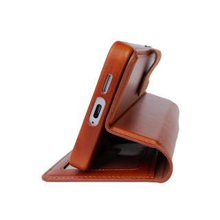 Carter Detachable Leather Wallet Case Galaxy S26 Plus, Burnished Tan - BlackBrook Case
