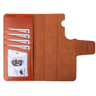 Carter Detachable Leather Wallet Case Galaxy S26 Plus, Burnished Tan - BlackBrook Case