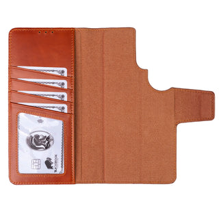 Carter Detachable Leather Wallet Case Galaxy S26 Ultra, Burnished Tan - BlackBrook Case