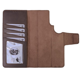 Carter Detachable Leather Wallet Case Galaxy S26 Ultra, Distressed Coffee - BlackBrook Case