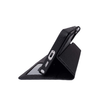 Carter Detachable Leather Wallet Case Galaxy S26 Ultra, Pebble Black - BlackBrook Case