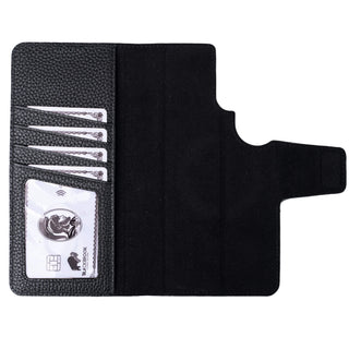 Carter Detachable Leather Wallet Case Galaxy S26 Ultra, Pebble Black - BlackBrook Case