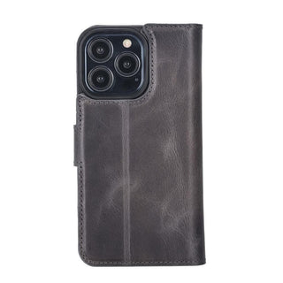 Carter Detachable Leather Wallet Case – iPhone 13 Mini, Rustic Tan - BlackBrook Case