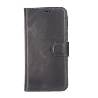 Carter Detachable Leather Wallet Case – iPhone 13 Mini, Rustic Tan - BlackBrook Case