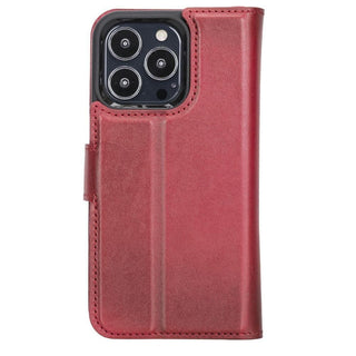 Carter Detachable Leather Wallet Case – iPhone 13 Mini, Rustic Tan - BlackBrook Case