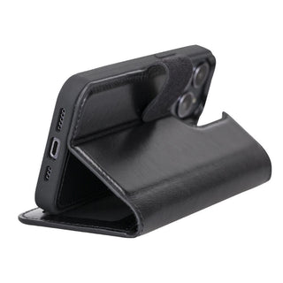 Carter Detachable Leather Wallet Case – iPhone 13 Mini, Rustic Tan - BlackBrook Case