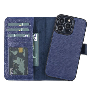 Carter Detachable Leather Wallet Case – iPhone 13, Moccasin - BlackBrook Case