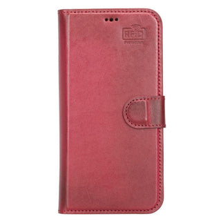 Carter Detachable Leather Wallet Case – iPhone 13 Pro Max, Red - BlackBrook Case