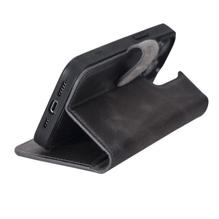 Carter Detachable Leather Wallet Case – iPhone 13 Pro Max, Red - BlackBrook Case