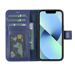 Carter Detachable Leather Wallet Case – iPhone 13 Pro Max, Red - BlackBrook Case