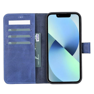 Carter Detachable Leather Wallet Case – iPhone 13 Pro, Rustic Tan - BlackBrook Case
