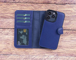 Carter Detachable Leather Wallet Case – iPhone 13 Pro, Rustic Tan - BlackBrook Case