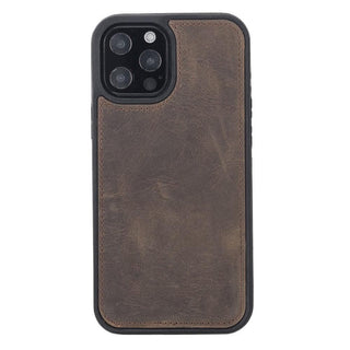 Carter Detachable Leather Wallet Case – iPhone 13 Pro, Rustic Tan - BlackBrook Case