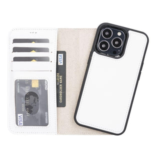 Carter Detachable Leather Wallet Case – iPhone 13 Pro, Saddle Brown - BlackBrook Case