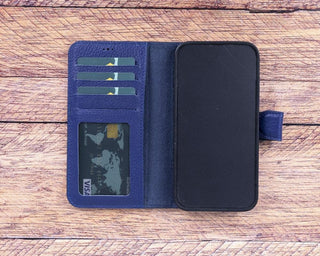 Carter Detachable Leather Wallet Case – iPhone 13 Pro, Saddle Brown - BlackBrook Case