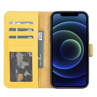 Carter Detachable Leather Wallet Case – iPhone 13 Pro, Saddle Brown - BlackBrook Case