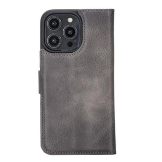 Carter Detachable Leather Wallet Case ‚Äì iPhone 14 Pro, Saddle Brown - BlackBrook Case