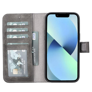 Carter Detachable Leather Wallet Case ‚Äì iPhone 14 Pro, Saddle Brown - BlackBrook Case