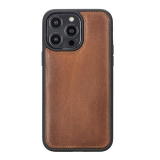Carter Detachable Leather Wallet Case ‚Äì iPhone 14 Pro, Saddle Brown - BlackBrook Case