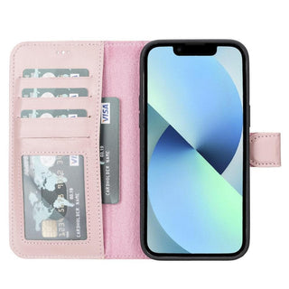 Carter Detachable Leather Wallet Case ‚Äì iPhone 14 Pro, Saddle Brown - BlackBrook Case