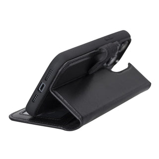 Carter Detachable Leather Wallet Case ‚Äì iPhone 14 Pro, Saddle Brown - BlackBrook Case