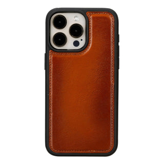 Carter Detachable Leather Wallet Case – iPhone 15, Moccasin - BlackBrook Case
