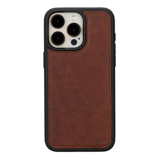 Carter Detachable Leather Wallet Case – iPhone 15, Moccasin - BlackBrook Case