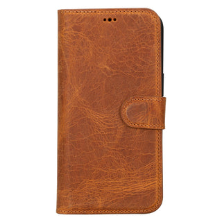 Carter Detachable Leather Wallet Case – iPhone 15, Moccasin - BlackBrook Case