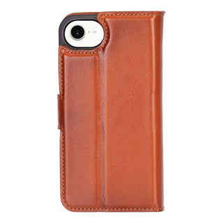Carter Detachable Leather Wallet Case – iPhone 16e, Burnished Tan - BlackBrook Case
